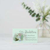 Boekwinkel, kinder boekhandel of onlineboeken visitekaartje (Staand voorkant)
