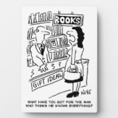 Boekwinkel Klant vraagt verkoper een vraag Fotoplaat (voorkant)