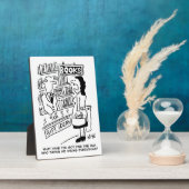 Boekwinkel Klant vraagt verkoper een vraag Fotoplaat (Zijkant)