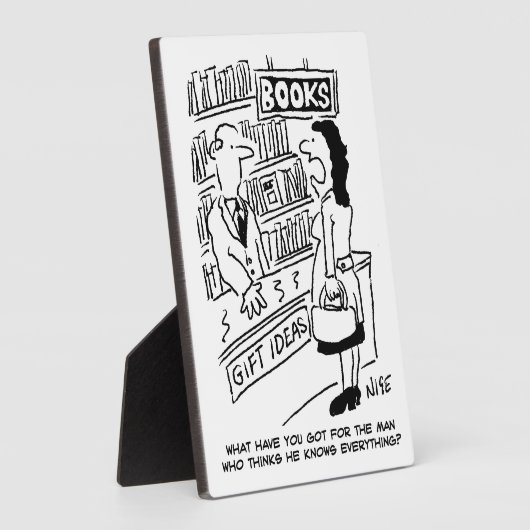 Boekwinkel Klant vraagt verkoper een vraag Fotoplaat (Zijkant)