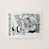 Boekwinkel Klant vraagt verkoper een vraag Legpuzzel (Horizontaal)