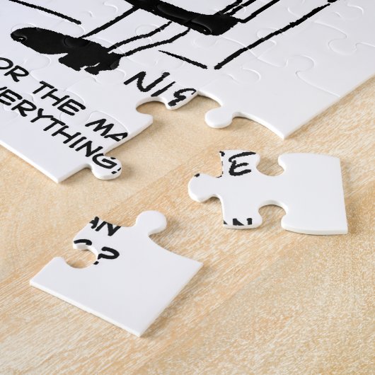 Boekwinkel Klant vraagt verkoper een vraag Legpuzzel (Zijkant)