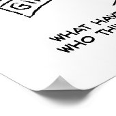 Boekwinkel Klant vraagt verkoper een vraag Poster (Hoek)