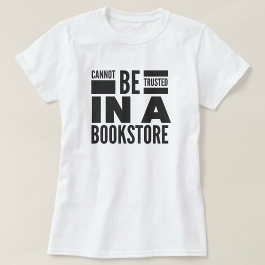 Boekwinkel Lezen Liefde T-Shirt (Design voorkant)