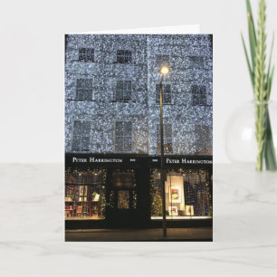 Boekwinkel Nachtfoto's Kerstmis Fulham Road Kaart