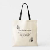 Boekwinkel Oude Boeken Bewerkbaar Tote Bag (Achterkant)
