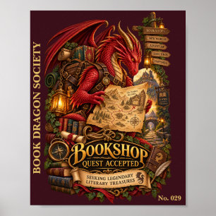 Boekwinkel Quest Aanvaard Boek Draken Samenlevin Poster