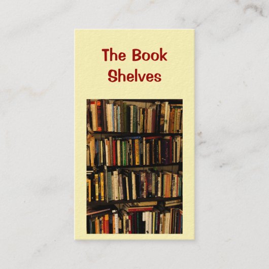 Boekwinkel Visitekaartje (Voorkant)