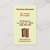 Boekwinkel Visitekaartje (Achterkant)