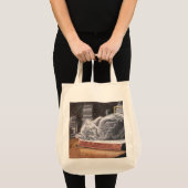 Boekwinkelkat Tote Bag (Voorkant (product))