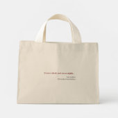 Boekwinkels Nieuwe Release Book Hoesje en Quote Mini Tote Bag (Achterkant)