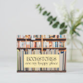 Boekwinkels zijn mijn Happy Place Briefkaart (Staand voorkant)