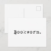 boekworm briefkaart (Voorkant / Achterkant)