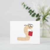 Boekworm Briefkaart (Staand voorkant)