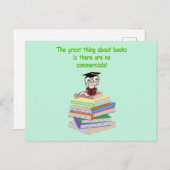 Boekworm Briefkaart (Voorkant / Achterkant)