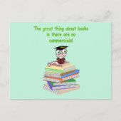 Boekworm Briefkaart (Voorkant)