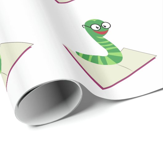 Boekworm Cadeaupapier (Rol Hoek)