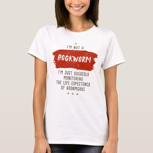 Boekworm definitie grappig t-shirt (Voorkant)