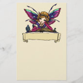 Boekworm Fairy Library Fantasy Art van Hannah Lynn Briefpapier (Voorkant)