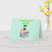 Boekworm Kaart (Gele Bloem)