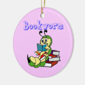 boekworm keramisch ornament (Links)