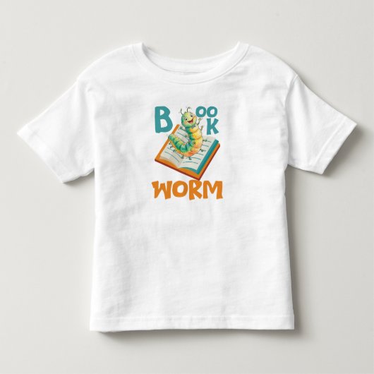 Boekworm Kinderen Kinder Shirts (Voorkant)