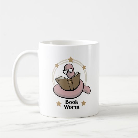 boekworm koffiemok (Links)