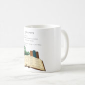 boekworm koffiemok (Voorkant rechts)