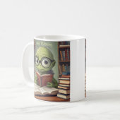 boekworm koffiemok (Voorkant links)