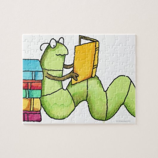 boekworm legpuzzel (Horizontaal)