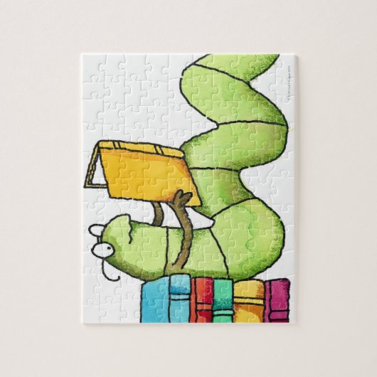 boekworm legpuzzel (Verticaal)