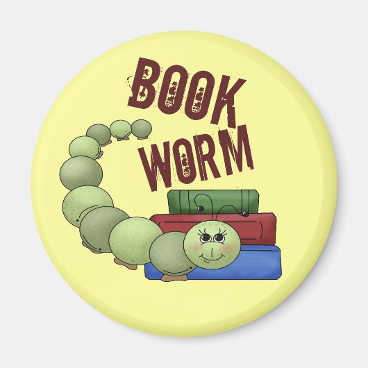 boekworm magneet (Voorkant)