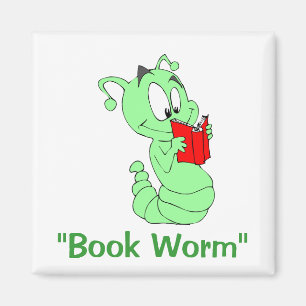 "Boekworm" Magnet