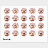 Boekworm met een zweem van waanzin sticker (Vel)