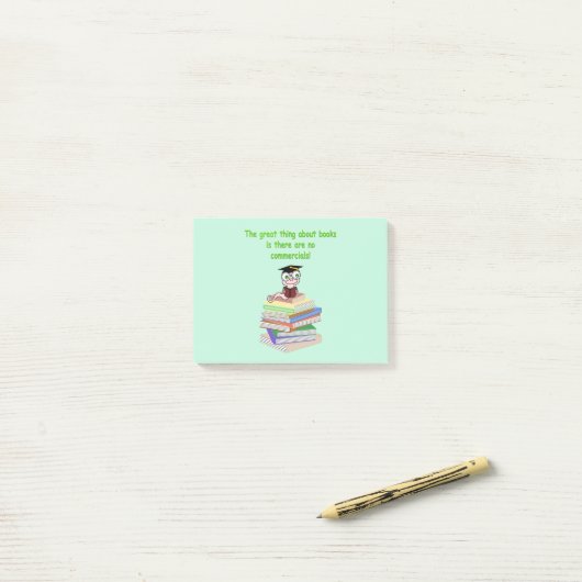Boekworm Post-it® Notes (Op bureau)