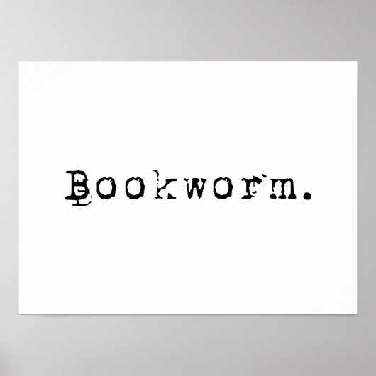 boekworm poster (Voorkant)
