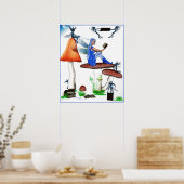 boekworm poster (Keuken)