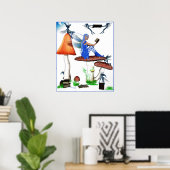 boekworm poster (Thuiskantoor)