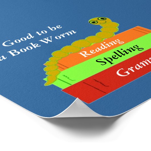 boekworm poster (Hoek)