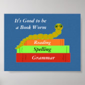 boekworm poster (Voorkant)