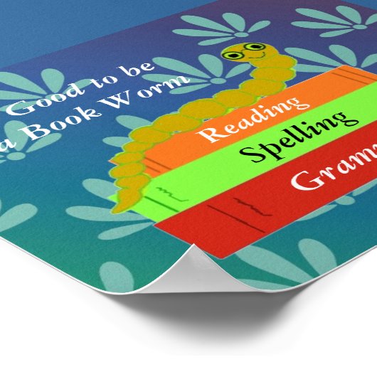 boekworm poster (Hoek)