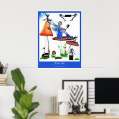 boekworm poster (Thuiskantoor)