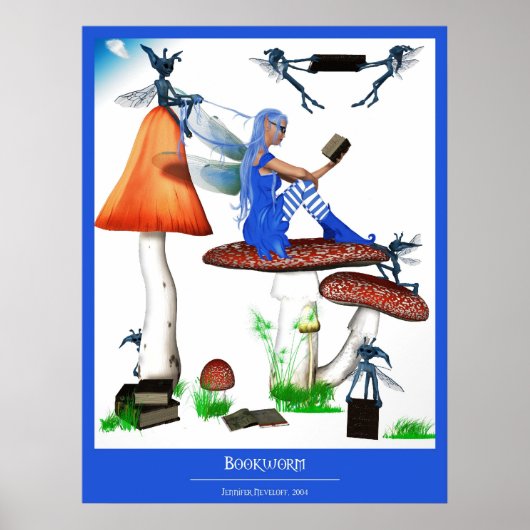 boekworm poster (Voorkant)