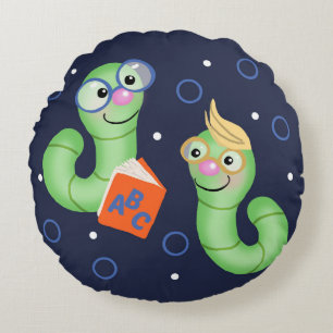 Boekworm Rond Kussen