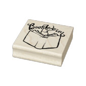 boekworm rubberstempel (Stempel)