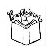 boekworm rubberstempel (Afrduk)