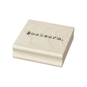 boekworm rubberstempel