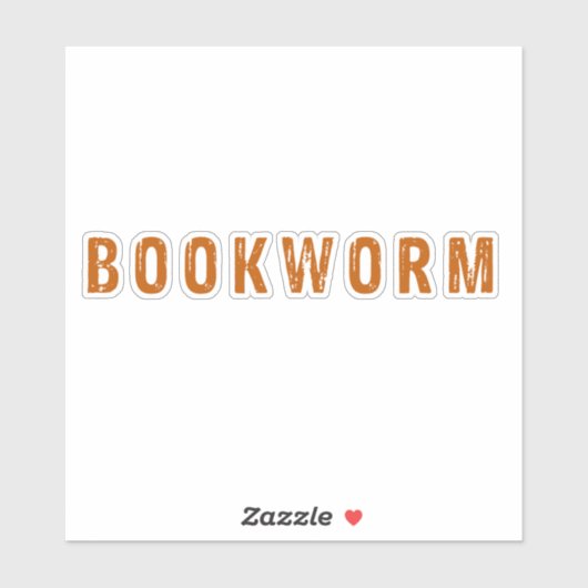 boekworm sticker (Vel)
