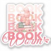 boekworm sticker (Voorkant)