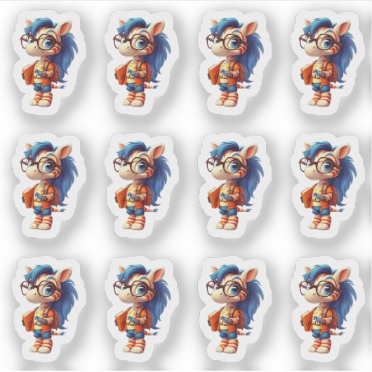 boekworm sticker (Voorkant)